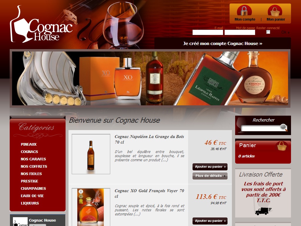 Cognac House - Vente de Cognacs et de Pineaux