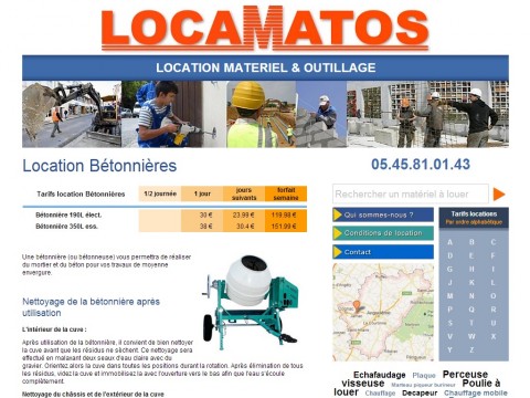 Locamatos - Location de matériels & outillages