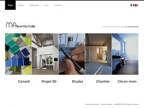 Site internet d'un cabinet d'architecture