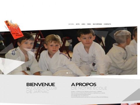 Création du site Internet d'un club de Judo, Jarnac (Charente)