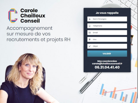 Création de sites internet et pages de landing pour les cabinets de recrutement et conseil RH, Jarnac (Charente)