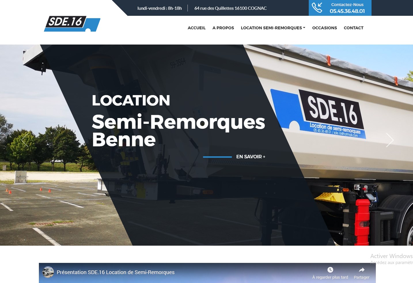 SDE.16 : Location de semi-remorques