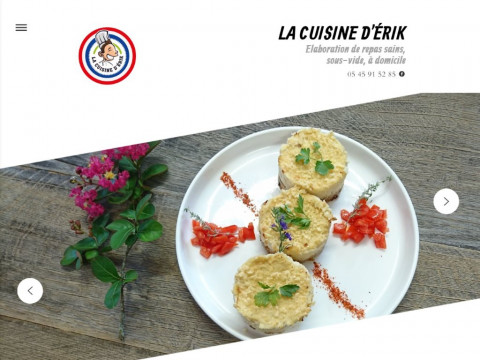 Agence de communication Web Charente : Création du site internet d'une entreprise spécialisée dans le portage de repas à domicile