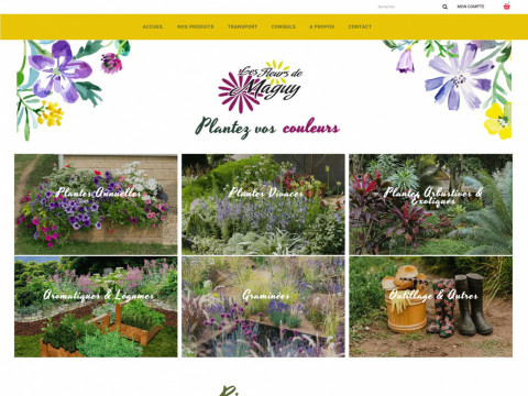 Création site web Saintes, Charente-Maritime : Les Fleurs de Maguy