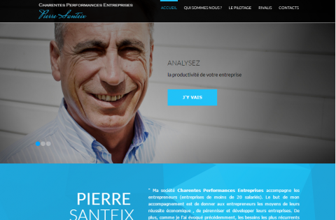 Création du site internet d'un Conseiller Rivalis / Conseiller en Pilotage d'Entreprises, Cognac (Charente)
